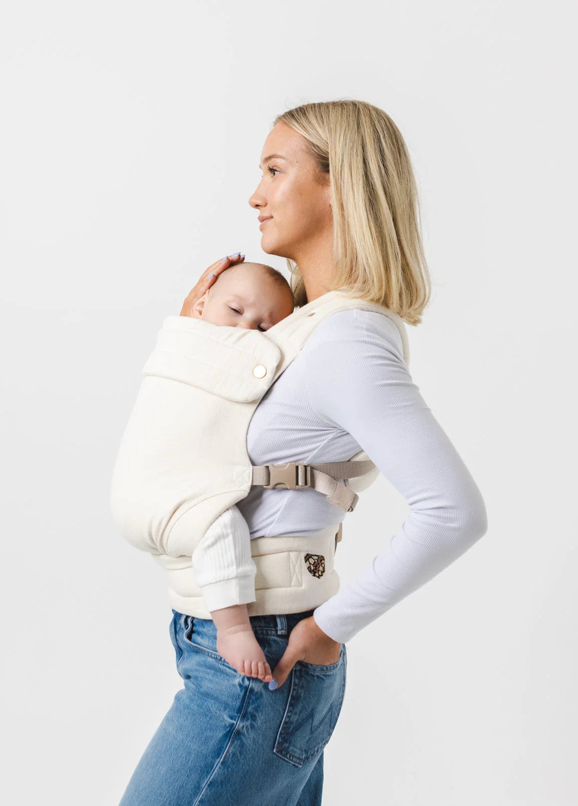 Porte-bébé VertiBaby — Ivoire naturel