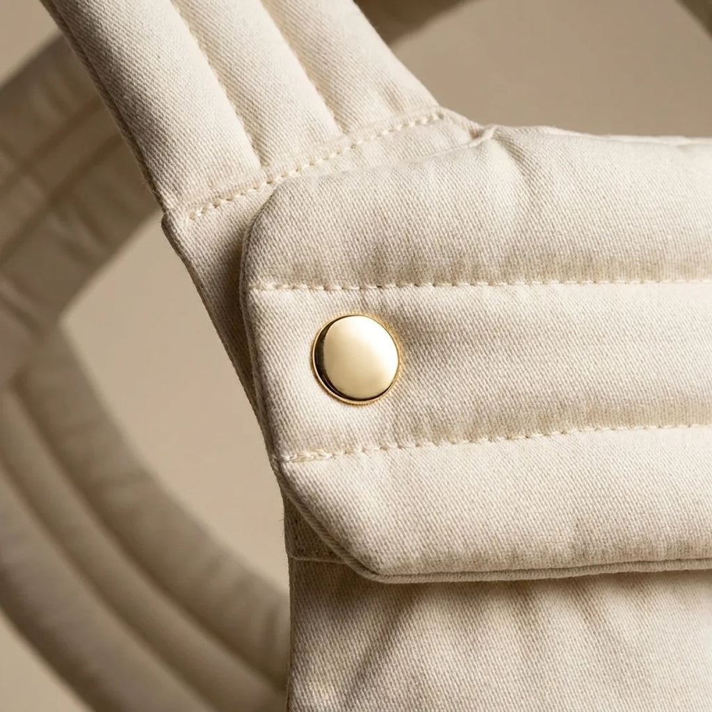 VertiBaby — Porte-bébé physiologique 4 positions, Jacquard Blossom Blanc